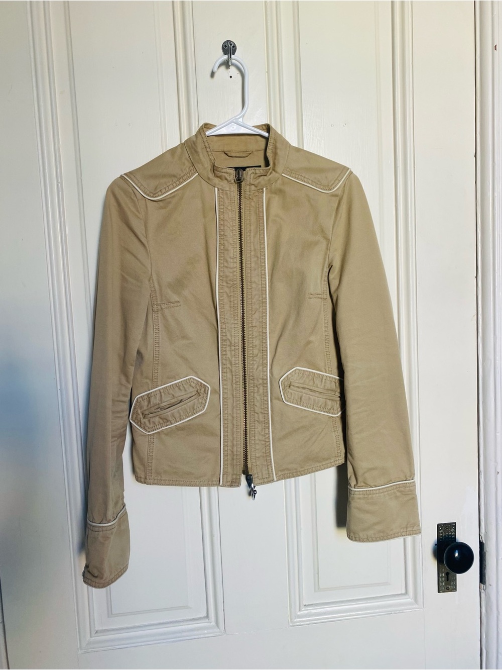 Marc Jacobs Tan Utility Zip Jacket